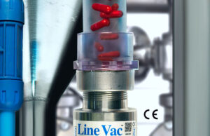 Larger 303SS Air Conveyor Converts Standard Pipe to Convey in Corrosive Environments SS Line Conveyor