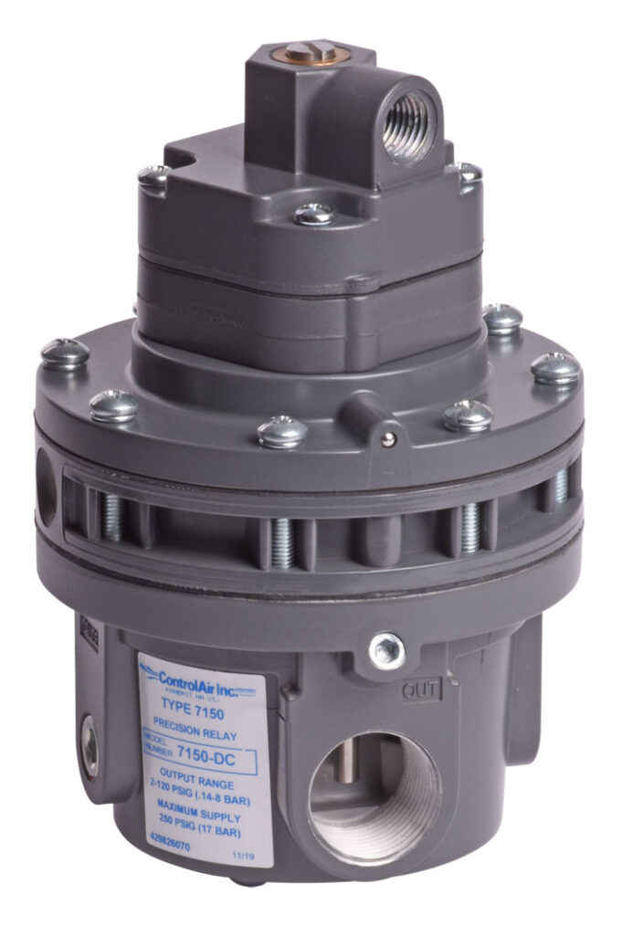 New Signal Operated Air Pressure Relay Offers Precise Control with High Forward and Relief Flow Capacity Pressure Relay