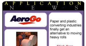 Paper and plastic converting industries finally get an alternative to moving heavy rolls – Saving time, manpower & money! aerogo app1