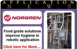 Food grade solutions improve hygiene in robotic application norgren app6