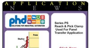 Series PS Reach & Pick Clamp Used For Panel Transfer Application phd app2
