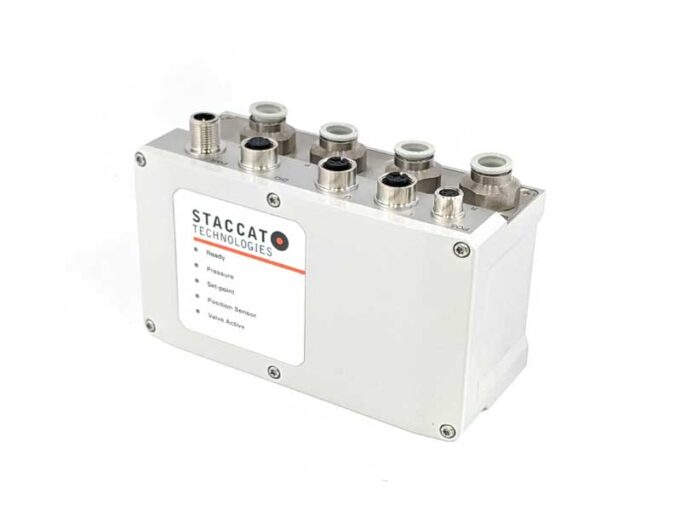 Pneumatic positioning with pulse sensors Staccato Technologies
