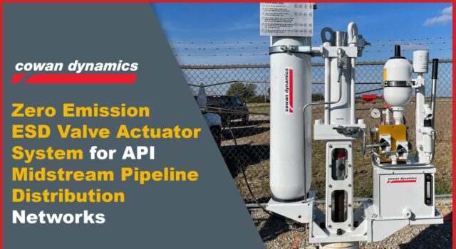 ESD Valve Actuator System for API Midstream Pipelines
