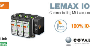 The new mini vacuum pumps with Communication IO-Link, LEMAX IO series LEMAX IO
