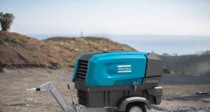 Atlas Copco unveils its first battery-driven portable screw compressor Atlas Copco unveils its first battery-driven portable screw compressor